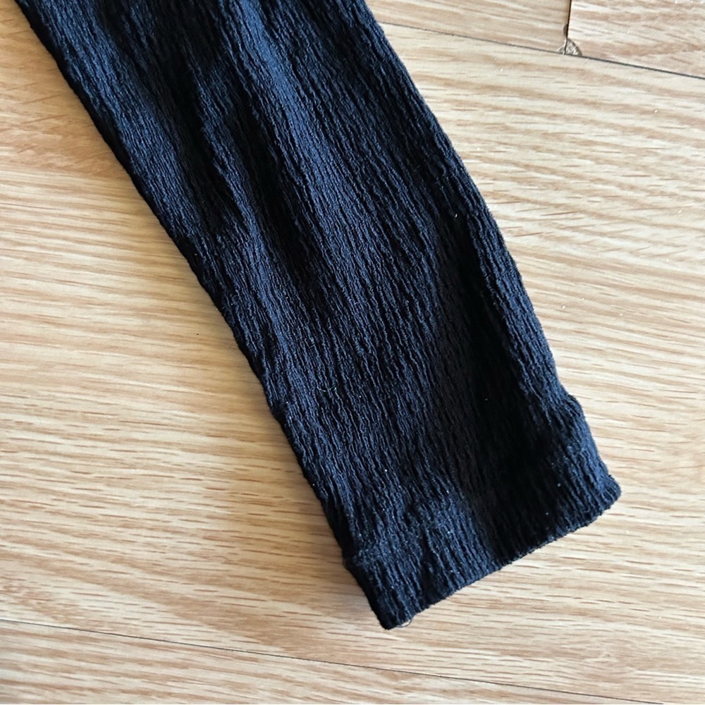 Anthropologie Black V-Neck Long Sleeve Top Women’s XS - Picture 4 of 7